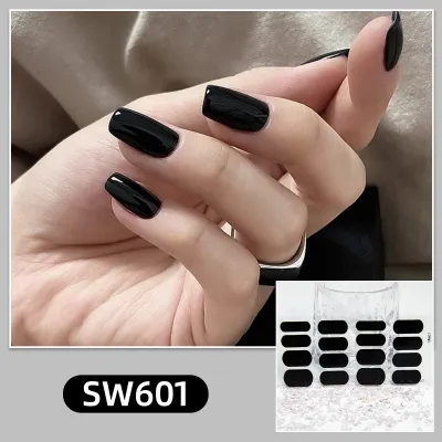 Simple Solid Color Collection Nail Stickers