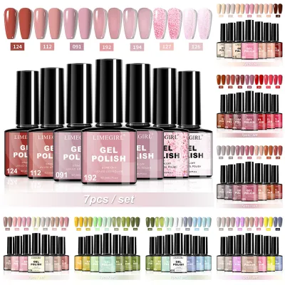 LIMEGIRL 7-Color Nail Polish Set