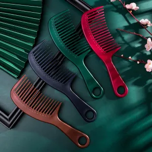 Sudi Wet Hair Care Comb Wavy Curly Hair Large Comb Wide Tooth Comb With Hole Round Hole Can Be Hung