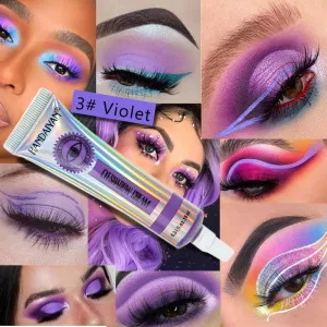 12 Colors White Yellow Dark Eye Shadow Base Cream Eye Concealer Makeup Waterproof Matte Eyeshadow Primer