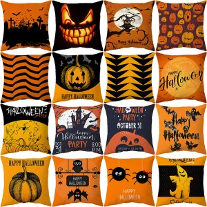 Halloween Pumpkin Ghost Pillowcase CushionCover
