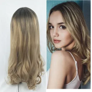 Wig WomenS Long Curly Hair Gradient Color Fashion Chemical Fiber Wigs