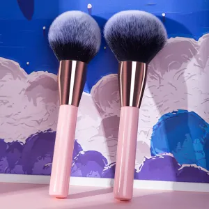 9 Pieces Small Purple Potato Makeup Brush Set Long Rod Soft Plant Fiber Hair Purple Makeup Brush