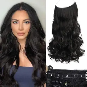 Synthetic Wig Ladies Fishing Line Hair Long Curly Big Wavy Wig