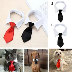 Tuxedo Bow Tie Adjustable Dog Tie Pet Accessories