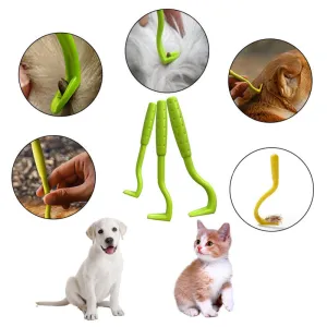 Pet Insect Catcher Flea Clip Animal Insect Removal Hard Tick Extractor Cat Dog Lice Catch Flea Comb Tick Hook