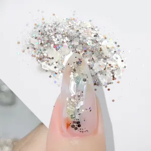 Canned Spar Galaxy Powder Mixed Manicure Powder Crushed Stone Galaxy Powder