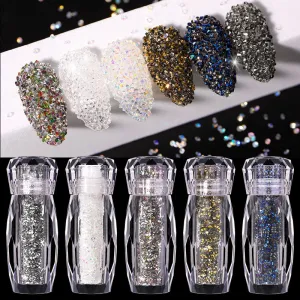 WomenS Simple Nail Art Crystal Micro Diamond Jewelry