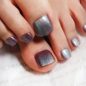 Manicure Piece CatS Eye Foot Armor Wearing Manicure Finished Fake Nails Detachable Nail Stickers
