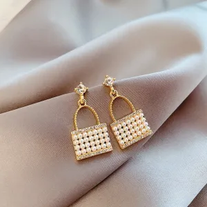 Valentine Sweet Style Fashion Simple Cute Pink Love Hoop Earrings