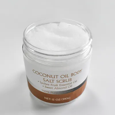 Body Cleansing Care Keratin Coconut Oil Scrub Salt Scrub Bath Salt 340G