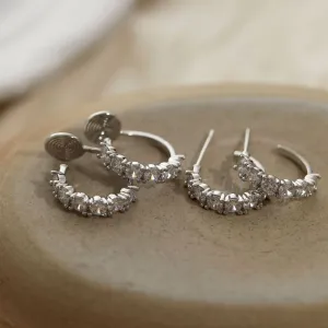Valentine Sweet Style Fashion Simple Cute Pink Love Hoop Earrings