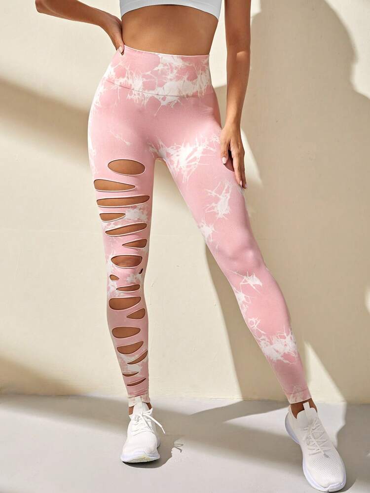 Leggings Depot High Waisted Tie Dye & Print Leggings For Women - Buttery Soft, Opaque (Sizes: Reg, Plus, 1X-3X, 3X-5X) - View #4