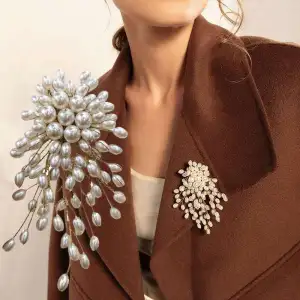 Women Fashion Cute Multicolor Cherry Blossom Ally Brooches