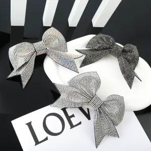 Women Fashion Rhinestone Bow Hairpin