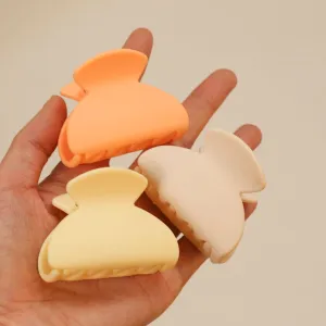 Simple Solid Color Frosted Semi-Circular Small Size Grip