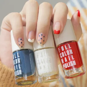 Women Fashion Solid Color Baking-Free Quick-Drying Waterproof Nail Polish
