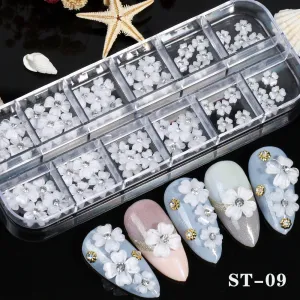Fashion Color Flower Nail Art Accessories