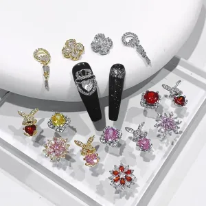 Fashion Multicolor Rhinestone Nail Accessories