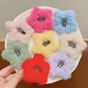 Fashion Plush Star Hairpin