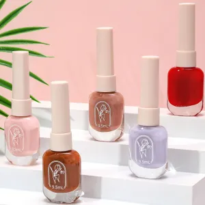 Fashion Solid Color Can Not Peel Nail Polish