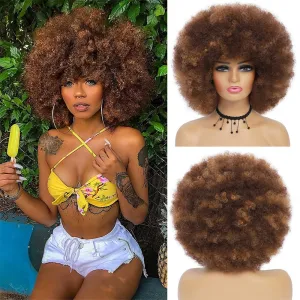 WomenS Fashion Fluffy Short Hair Wig