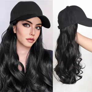 Fashion Long Curly Hair Hat Wig