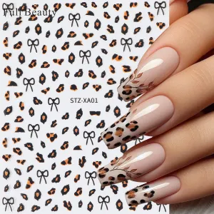 Women Fashion Leopard Nail Art Sticker