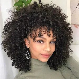 WomenS Fashion Fluffy Short Curly Hair Wig