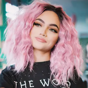 Fashion Gradient Short Curly Wig