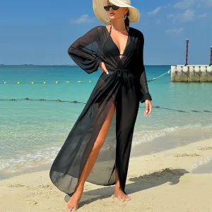 Women Summer Vacation Fashion Halter Neck Bandage Bikini Swimwear