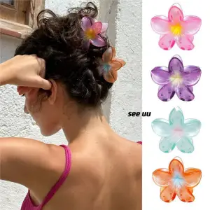 Summer Flower Acrylic Hair Claw