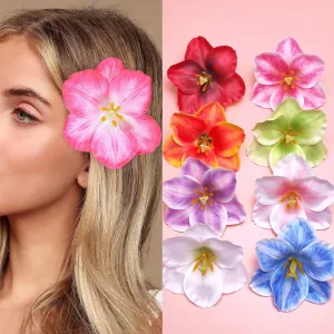 Artificial Flower Htulip Hair Clip